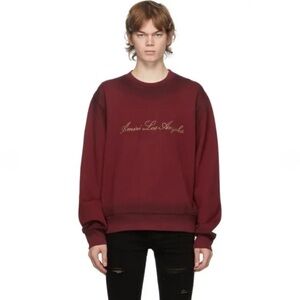 Amiri Los Angeles Sweatshirt in Burgundy